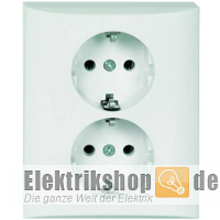 Steckdose 2-fach halbversenkt JOY reinweiß 275404 ELSO
