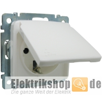 Steckdose mit Klappdeckel IP44 Creo ultraweiß 776708 Legrand