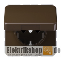 Schuko-Steckdose mit Klappdeckel braun CD 1520 BFKL BR Jung