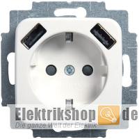 Busch Jaeger USB-Steckdose 20 EUCB2USB-214 Reflex SI alpinweiß