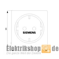 Schuko-Steckdose mit Kinderschutz Delta profil tw 5UB1405 Siemens