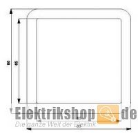 1-fach Rahmen 80-mm-Maß Delta profil titanweiß 5TG1811 Siemens