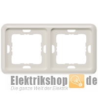 2-fach Rahmen 80-mm-Maß Delta profil titanweiß 5TG1812 Siemens