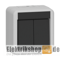 Serienschalter Aufputz IP44 grau 010530 Gira