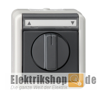 Jalousieschalter Aufputz IP44 grau 015430 Gira