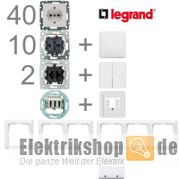 1-Familienhaus Paket Creo ultraweiß Legrand