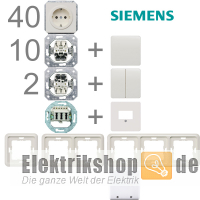 1-Familienhaus Paket titanweiß Delta profil Siemens