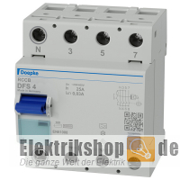 FI-Schutzschalter 25A/30mA 4pol. DFS4 025-4/0,03-A Doepke