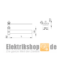 Banderdungsschelle vernickelt für Rohr 3/8-6 Zoll 927/4 OBO