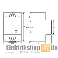 Schütz 40A 4S 230V AC HS40-40 Doepke