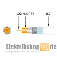 100m Spule Koaxialkabel A++ 130dB SK2000plus Televes