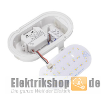 LED-Oval-Armatur IP65 4-9W CCT+Power-DIP weiß EGB