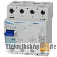 FI-Schutzschalter TYP B 40A/30mA 4pol. DFS4 040-4/0,03-BSK Doepke