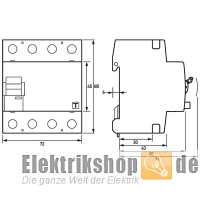 FI-Schutzschalter TYP B 40A/30mA 4pol. DFS4 040-4/0,03-BSK Doepke