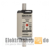 NH-Sicherung 25A Gr. 000 Kombikennmelder NH000GG50V25-1 Mersen