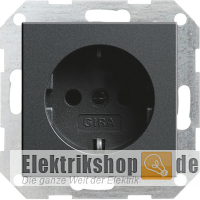 Schuko-Steckdose System 55 anthrazit 418828 Gira