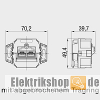 UP UAE Datendose 2-fach CAT.6A 136104070 Rutenbeck