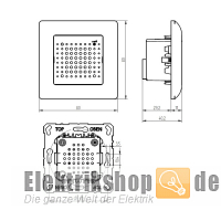 UP-Gong weiß 17 Gongtöne bis zu 83dB 8-12V 43701 Grothe