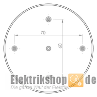 Universal-Schraubdeckel mit 2 Schrauben E112H F-tronic