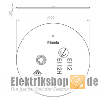 Universal-Schraubdeckel mit 2 Schrauben E112H F-tronic