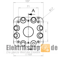 HW-Abzweigkasten 104x104 mit Schraubdeckel E116 F-tronic