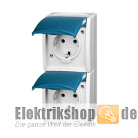 Steckdose 2fach senkrecht Ocean 20-02 EW-53 Busch Jaeger