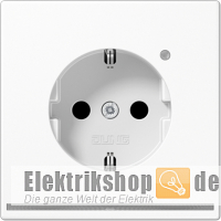 Schuko-Steckdose LED-Orientierungslicht und Sensor aw LS 1520-O WW LNW Jung
