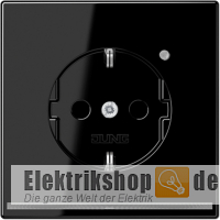 Schuko-Steckdose LED-Orientierungslicht und Sensor schwarz LS1520-OSWLNW Jung