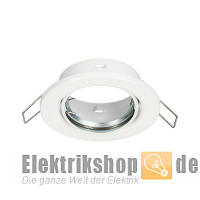 Einbaustrahler Stahl rund schwenkbar weiß glänzend 652260 EGB