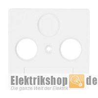 K55 BBwhite Zentralscheibe Antenne 2-Loch reinweiß V552531/04 EGB