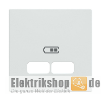 Zentralplatte für USB Ladestation-Einsatz polarweiß gl. MEG4367-0319 Merten