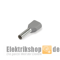50 Stk. Zwillingsaderendhülsen 2x4/12 grau 2250-30-0065 RED
