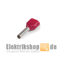 25 Stk. Zwillingsaderendhülsen 2x10/12 rot 2250-30-0067 RED
