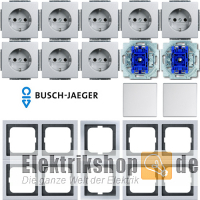 Spar-Set Future Linear alusilber Busch Jaeger