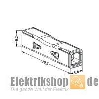 Durchgangsverbinder zum Stecken max. 4 mm² 2773-2401 WAGO