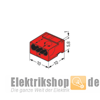 MICRO-Verbindungsdosenklemme 4-Leiter rot 243-804 WAGO