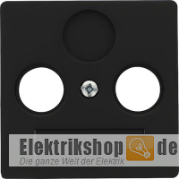 Klein K55BB Zentralscheibe Antenne 2-Loch schwarz matt K552531/85