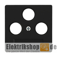Klein K55BB Zentralscheibe Antenne 3-Loch schwarz matt K551743/85