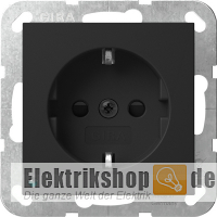 Steckdose mit LED-Orientierungslicht System 55 schwarz matt 4170005 Gira