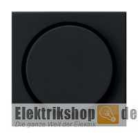 Abdeckung mit Knopf für Dimmer System 55 schwarz matt 0650005 Gira