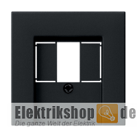 Abdeckung TAE, Stereo, USB System 55 schwarz matt 0276005 Gira