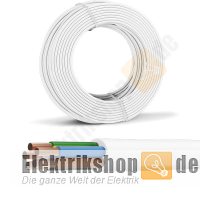 50m Ring H05VV-F 5G2,5 PVC-Schlauchleitung weiß