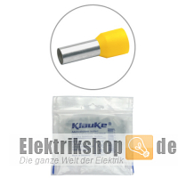 50 Stk. Isolierte Aderendhülsen 25/18 gelb 47818 Klauke