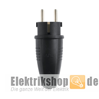 Gummi Stecker schwarz IP44 Original 100000039 ABL