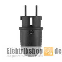 Gummi Winkelstecker schwarz IP44 Original 100000040 ABL