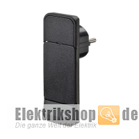 Schuko-Flachstecker schwarz SMART PLUG 933.008 Bachmann