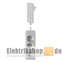 Schuko-Steckdosenleiste Flachstecker weiß SMART PLUG 933.015 Bachmann