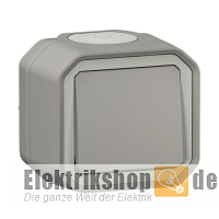 Kreuzschalter Aufputz Feuchtraum Plexo New FRAP grau 069716L Legrand