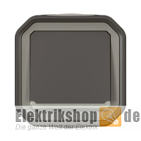Taster 1-polig beleuchtet AP Feuchtraum Plexo New FRAP anthrazit 069782L Legrand