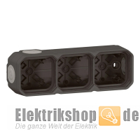 3-fach Gehäuse Plexo New FRAP anthrazit 069603L Legrand